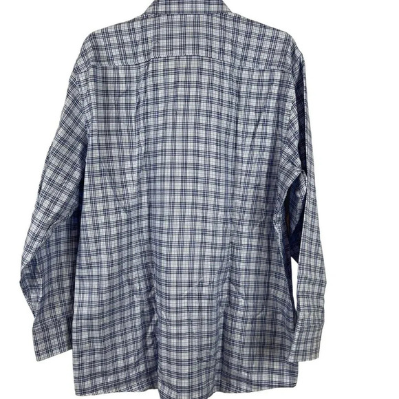 Hugo Boss Men Long Sleeve Plaid Button Down Sharp fit T-Shirt 17R - Picture 6 of 7